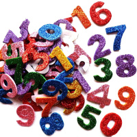 Наклейки фигуры с блестками 8 видов Y4326-16