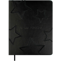 Дневник для 1-11 классов "Черные звезды" твердая обложка, искусственная кожа "Лайка" 68749