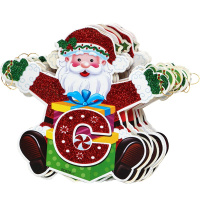 Гирлянда "С Новым годом. Дед Мороз" картон Y10143-24