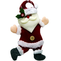 Украшение подвесное Дед Мороз, Снеговик, Олень 20х13см текстиль, 3 вида Y9868-24