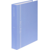 Папка на 2-х кольцах "NEWtone. Soft-touch. Pastel Голубая дымка" A5 30мм твердая обложка 091999