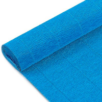 Бумага гофрированная 50х250см 034, ярко-синяя Y9165-19