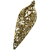 Ёлочное украшение "Сосулька" 12см золото Y8282-19