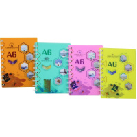 Блокнот А6 80л "Пейзажи" линия, на спирали, 4 вида 28850-40