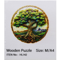 Пазл 14х12,5см дерево M "Дерево" HL142/11338-24