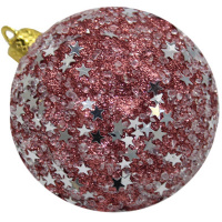 Шар 80мм со звездами, розовый Y8341-19