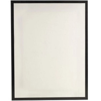 Холст на подрамнике 30х40см 280г/м2, 100% хлопок, мелкое зерно, с черной рамой 77182