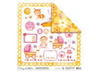 Бумага д/скрапбукинга 30.5х30.5см, PSW(190)044