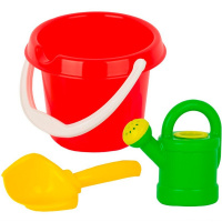 Набор д/песка "Пупсик" (ведро большое, совок 16см, лейка 12см) 17х17х14см в сетке У400