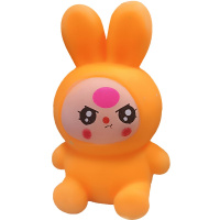 Игрушка-антистресс сквиш "Зайчик" 10,5х6см оранжевый FX5739