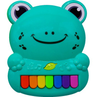 Музыкальная игрушка "Пианино. Лягушка" 13х11см 7 клавиш, пластик, 2 цвета 11067-24