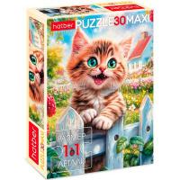 Пазлы 30 эл. "Счастливый котик" 21х29см макси 30ПЗ4_34431/091628