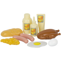 Набор продуктов №2 10 предметов, пластик 20х18х7см У569