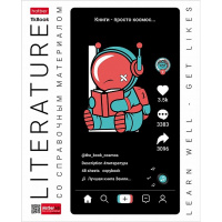 Тетрадь А5 48л линия Литература "Tik_Book" на скобе 48Т5Вd2_26863/073379