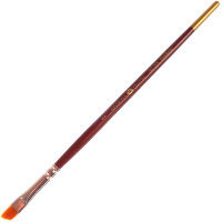 Кисть синтетика скошенная № 1 (6мм) короткая ручка 2077771