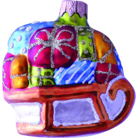 Ёлочное украшение "Сани" h-11см в подарочной упаковке ФУГ-2172