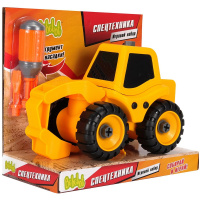 Игровой набор Bebelot "Экскаватор-молот" (17,5 см, разборн., отвёртка, 3 насадки)