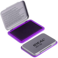 Штемпельная подушка фиолетовая 56 х 90мм металлическая "Ideal" 9071M