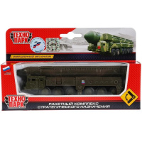 Машина "РСЗО Тополь с ракетой" инерционная, металл 15см (открывающиеся двери) SB-16-20-G-WB