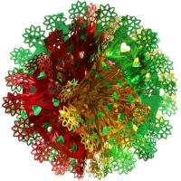 Шар объемный "Цветы" 42см фольга Y9801-24
