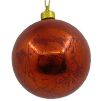 Шар 80мм с узором, красный Y6626-18