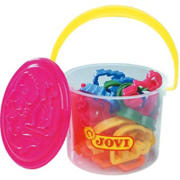 Формочки для лепки 24шт. пластик, в пластиковом ведре N7/24