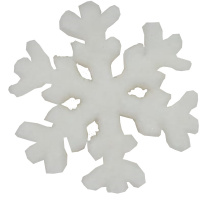 Украшение новогоднее "Снежинка" 20см белая, объемная, пенопласт Y8315-19