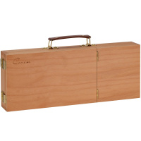 Этюдный ящик №1 35х14х5,7см с пеналом для кистей и красок, дерево 1601269-1