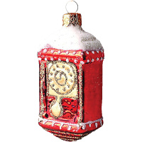 Ёлочное украшение "Часы-тумба" h-11см в подарочной упаковке ФУ-102/2