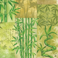 Салфетка 33*33мм 1шт Бамбук трехслойная SLOG013101