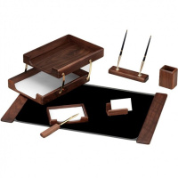 Набор настольный 7 предметов, орех дерево, коричневый T7D-35A/811921