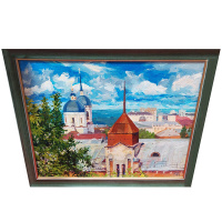 Картина "Томск" 35х46см на холсте (двп, масло)