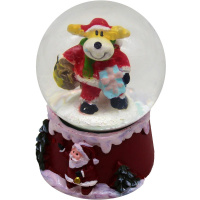 Статуэтка-шар "Олень с подарком" 6х4см Y10057-24