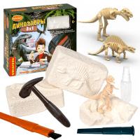 Набор опытов "Исторические раскопки. Динозавры 3в1. 3D скелет" 22х20х5см ВВ5684
