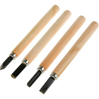 Набор резцов 4шт 14см металл/дерево Y7962-18