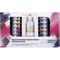 Подарочный набор акриловых красок 12 цветов 18мл Мастер-Класс 12341966