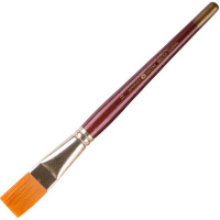 Кисть синтетика плоская №11 (19 мм) короткая ручка 2067781