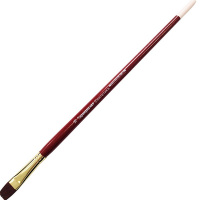 Кисть синтетика плоская №16 длинная ручка Flat#16