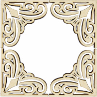 Набор уголков №1, 4*4см, фанера 3мм