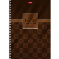 Тетрадь А4 96л клетка "Chocolate" на спирали, перфорация, выборочный лак 4 дизайна 083451
