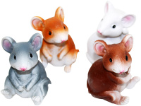 Статуэтка Мышка 7,2х4,3см, 4 вида Y8274-19