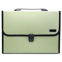 Портфель А4 12 отделений "Extend" полипропилен цвет хаки E5556