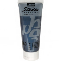 Краска акриловая 100мл сине-черная иридисцентная "Studio Acrylics Dyna" 832-360