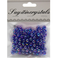 Набор бусин 8мм 13х10см синий Y9022-19