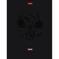 Бизнес-блокнот А5 80л "Россия" клетка 5-цветный блок 3D лак матовая ламинация 7БЦ 085282