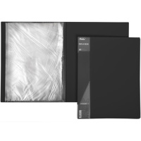 Папка 20 вкладышей "Standard" А4 пластик 0,60мм черная 20AV4_00101/038453