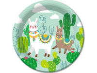 Набор тарелок "Лама" 23см 6шт бумажные ламинированные F