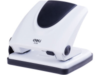 Дырокол "Pro" 20л 2-отв, d-6мм, металл серый/черный E0125