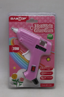 Пистолет клеевой электрический (20Вт) 12х11см диаметр 0,7см, розовый корпус 11569-24