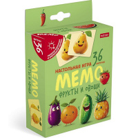 Игра настольная "Мемо для детей. Фрукты и Овощи" (36 карточек) 091152